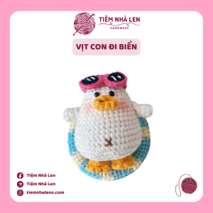 Thú Len Vịt Con Đi Biển - Handmade