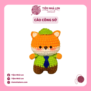 Cáo Len Công Sở - Thú Len Handmade