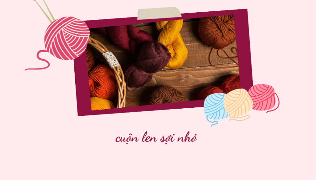 cuộn len sợi nhỏ