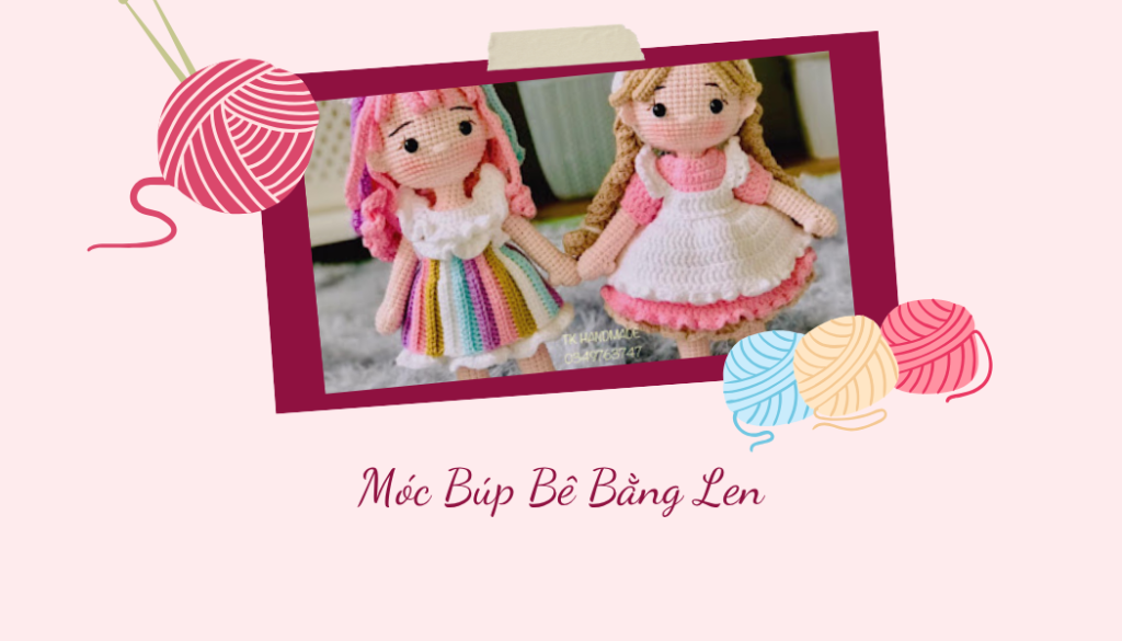 móc búp bê bằng len