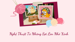 tranh len handmade