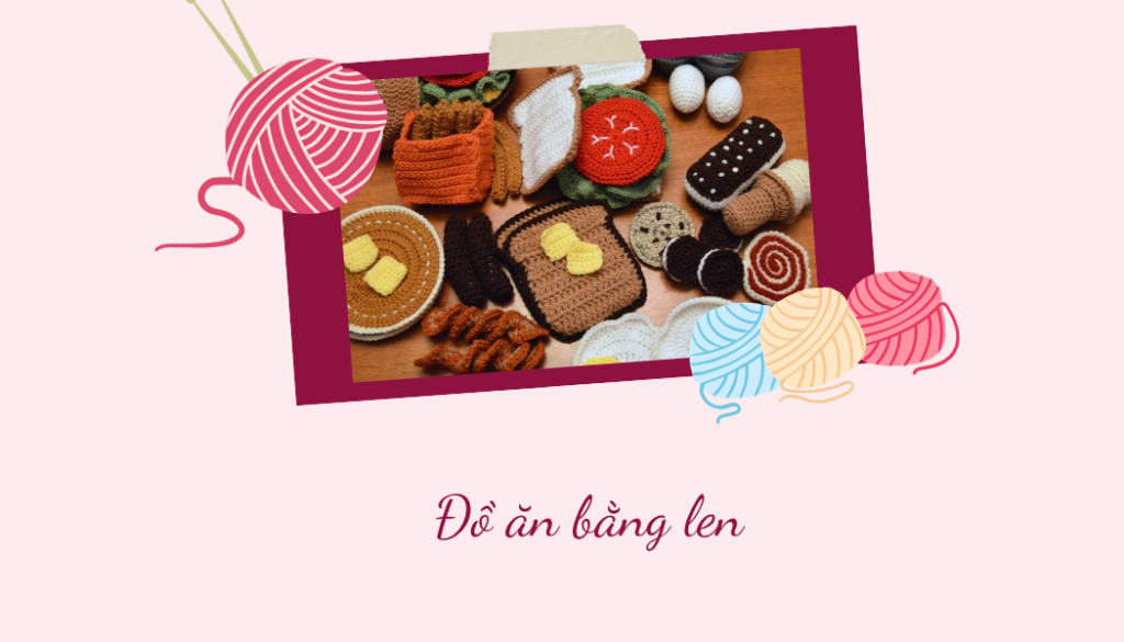đồ ăn bằng len